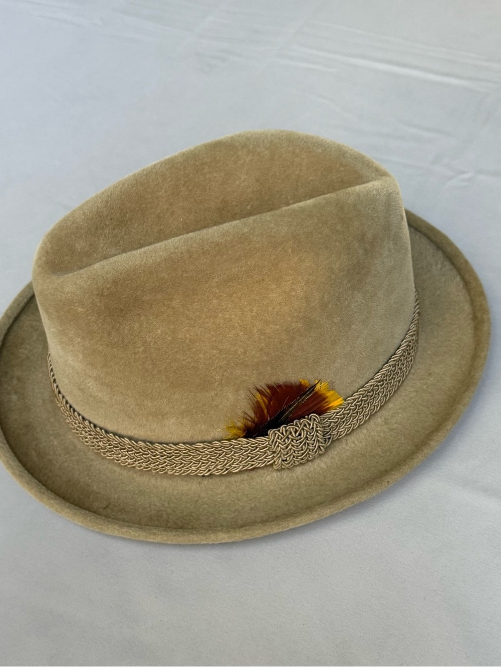 vintage Courtney Royalten Dupont fedora style hat Size 6 7/8